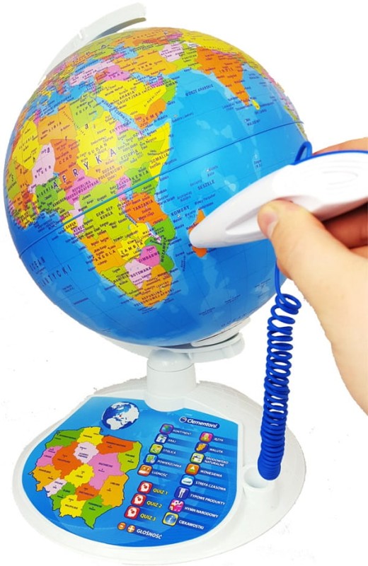 Clementoni 60903 Interaktywny EduGlobus - Poznaj Świat