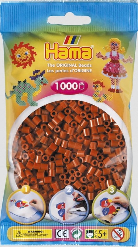 Koraliki Hama MIDI 1000 Koralików 207-20 Kolor Rdzawy