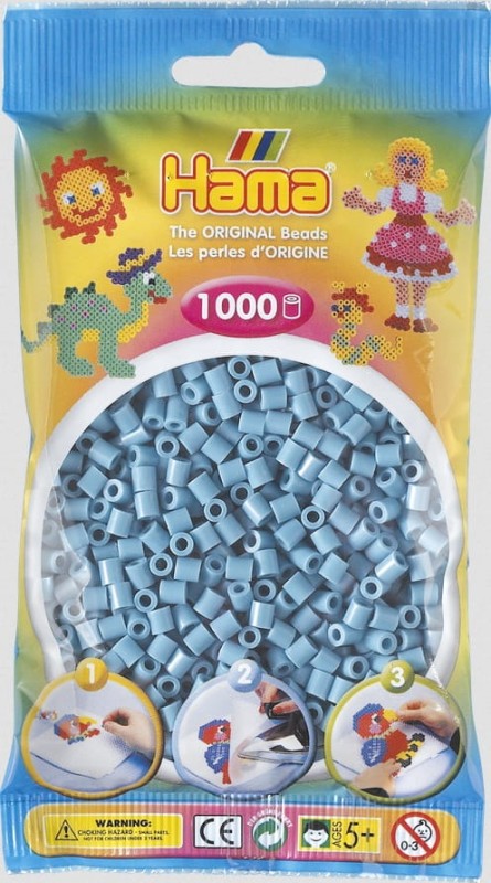 Koraliki Hama MIDI 1000 Koralików 207-31 Kolor Jasny Turkusowy