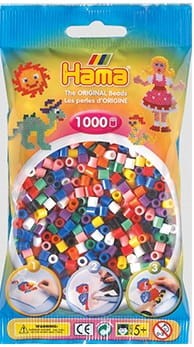 Koraliki Hama MIDI 1000 Koralików 207-00 Kolor MIX 10 kolorów