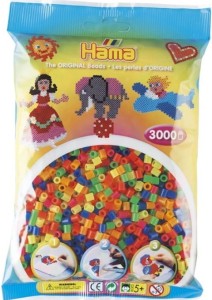 Koraliki Hama MIDI 3000 Koralików 201-51 Kolor MIX Neonowy