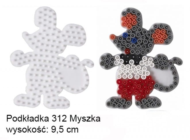 Koraliki Hama Midi Podkładka 312 Myszka