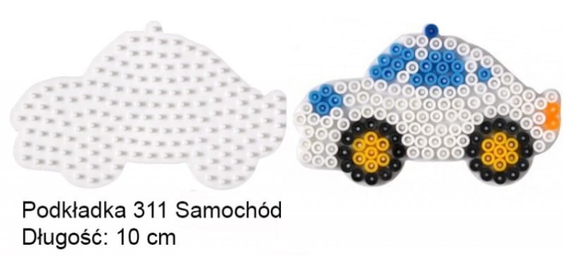 Koraliki Hama Midi Podkładka 311 Samochód