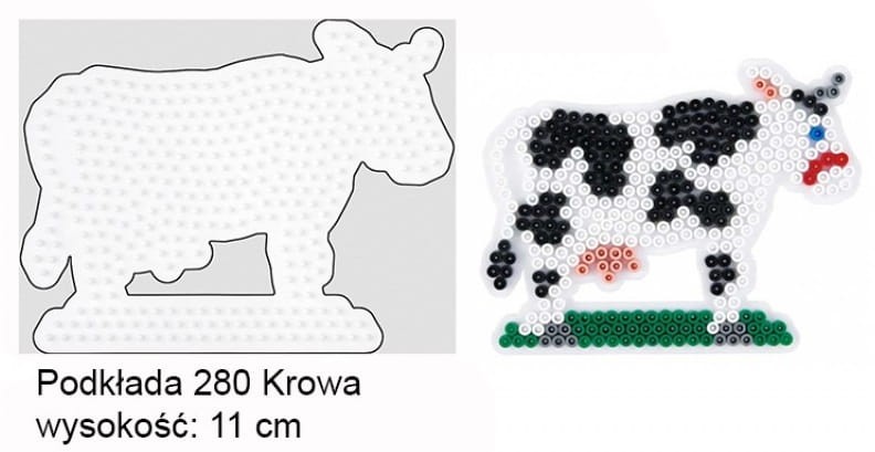 Koraliki Hama Midi Podkładka 280 Krowa