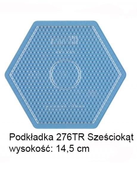 Koraliki Hama Midi Podkładka 276TR Sześciokąt Transparentny