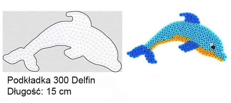 Koraliki Hama Midi Podkładka 300 Delfin