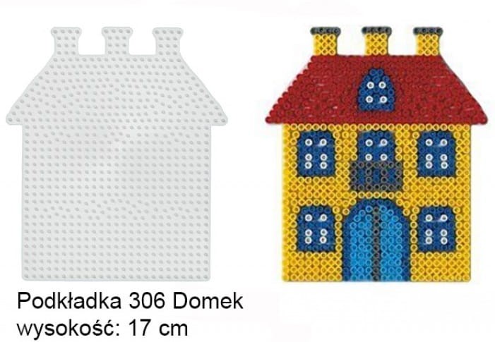 Koraliki Hama Midi Podkładka 306 Dom