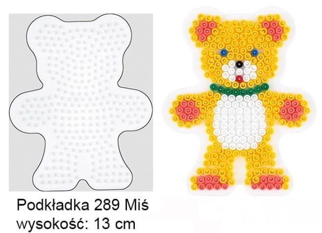 Koraliki Hama Midi Podkładka 289 Miś