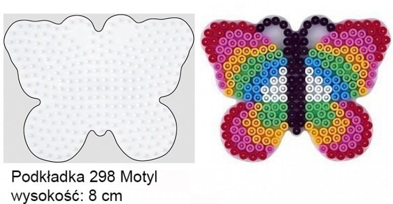 Koraliki Hama Midi Podkładka 298 Motyl