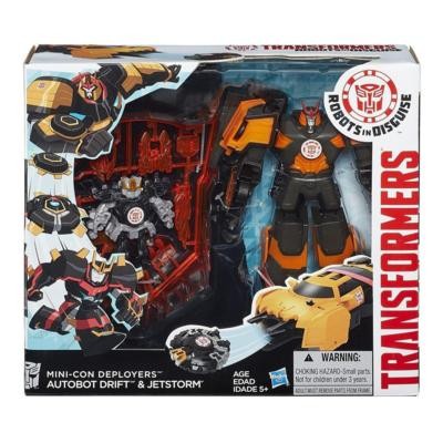 Hasbro TRANSFORMERS ROBOTS in DISGUISE B1976 Autobot Drift &amp;; Jetstorm