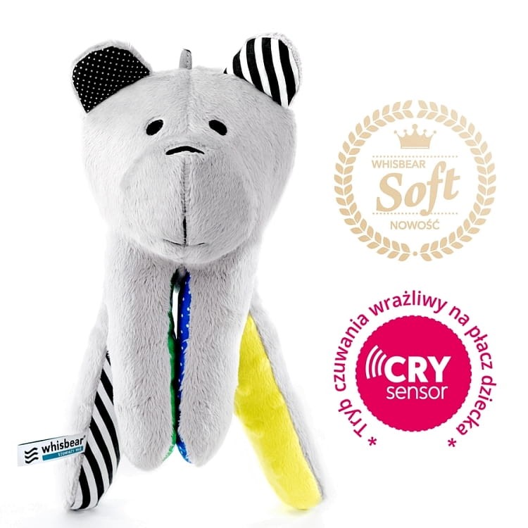 Whisbear - Szumiący Miś na sen Premium CRYSENSOR - Cytrynka