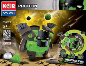 GEOMAG Klocki magnetyczne - 611- Kor Proteon Aki 53 elementy