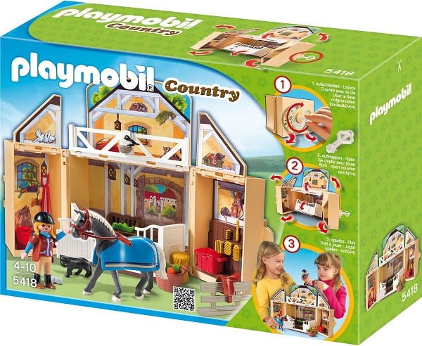 Playmobil Klocki Country 5418 Stadnina Koni - Game Box