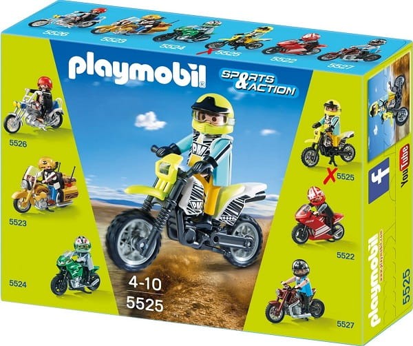 Playmobil Klocki Sports &amp;; Action 5525 Motor Cross Bike