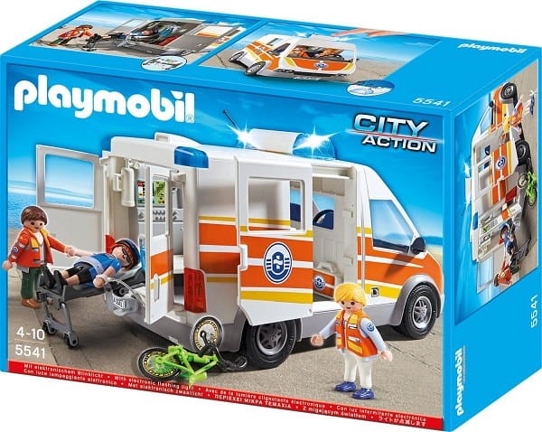 Playmobil 5541 Klocki City Action Karetka Pogotowia ze Światłem i Dźwiękiem