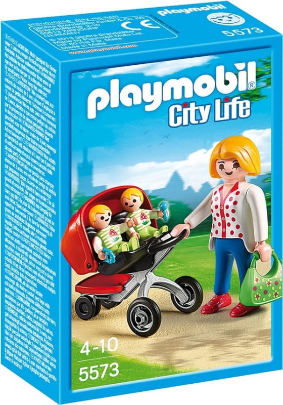 Playmobil Klocki City Life 5573 Wózek z Bliźniakami