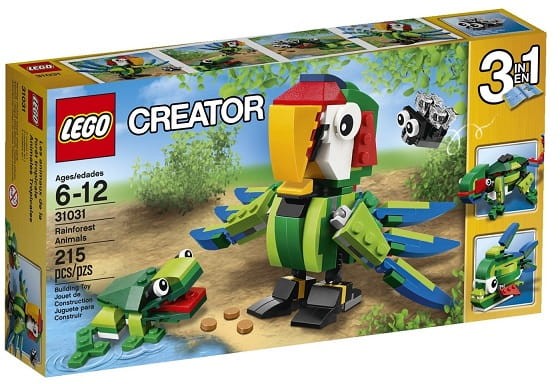 Klocki LEGO Creator 31031 Zwierzęta z Lasu Deszczowego