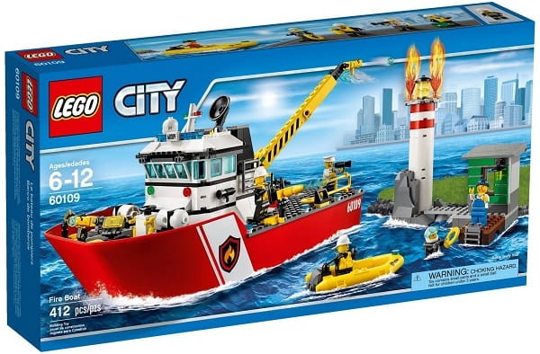 Klocki LEGO CITY 60109 Statek Straży Pożarnej