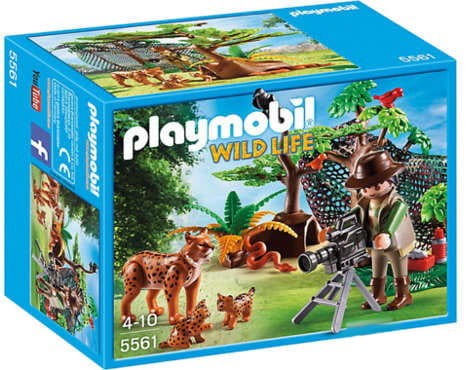 Playmobil Wild Life 5561 Rodzina rysiów z kamerzystą