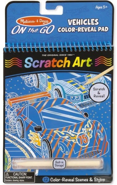 Melissa &amp;; Doug Zdrapki On the Go Pojazdy 19141