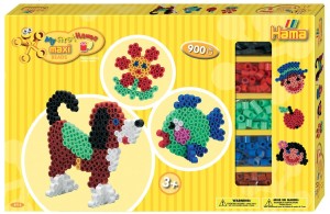 Koraliki Hama 8712 MAXI 900 Zestaw Rybka, Pies i Kwiat