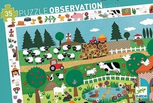 DJECO Puzzle Obserwacja - 35 elementów - Farma 07591
