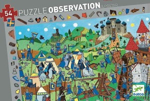 DJECO Puzzle Obserwacja - 54 elementy - Zamek rycerza 07559