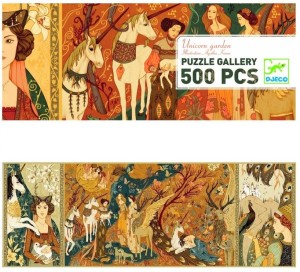 DJECO 07624 - Puzzle Gallery 500 elementów - Dama z jednorożcem