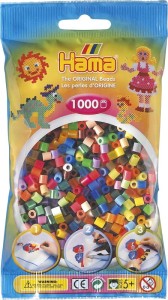 Koraliki HAMA MIDI 1000 Koralików 207-68 mix kolorów nr 68