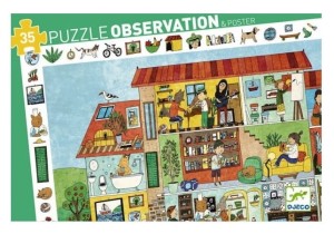 DJECO Puzzle obserwacyjne - 35 elementów - DOM 07594