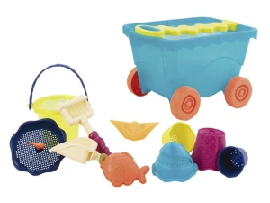 B.Toys - Niebieski wózek z akcesoriami plażowymi - BX1596