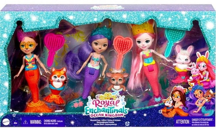 Enchantimals Royal – Ocean Kingdom – Królewskie syrenki HCF87