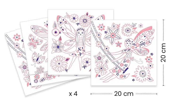 DJECO - Metaliczne kolorowanki Wróżki 09696