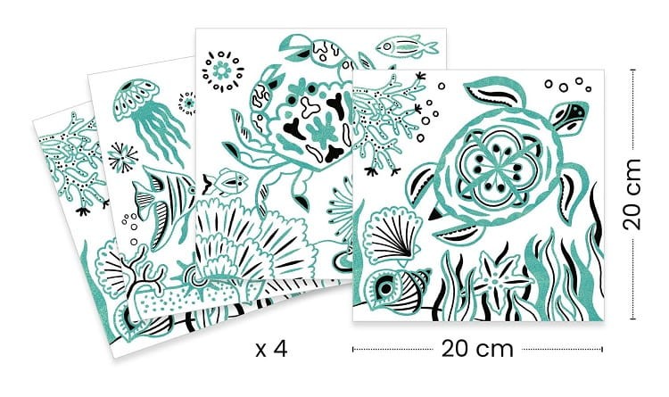 DJECO - Metaliczne kolorowanki Podwodny świat 09698