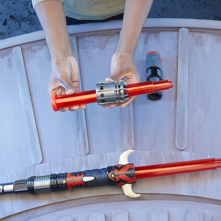 Star Wars – Podwójny miecz świetlny Darth Maul światło + dźwięk F1141