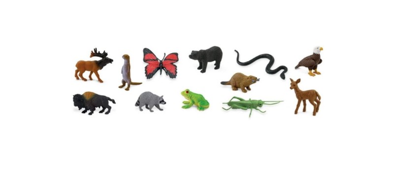 Safari Ltd - Figurki w tubie - Zwierzęta z lasu i łąki 685504
