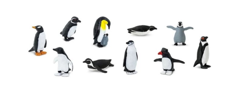 Safari Ltd - Figurki w tubie -  Pingwiny 683404