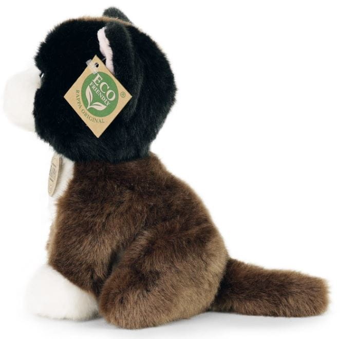 Rappa 759947 Maskotka Pluszowy Kot Czarno-Brązowy 18 cm