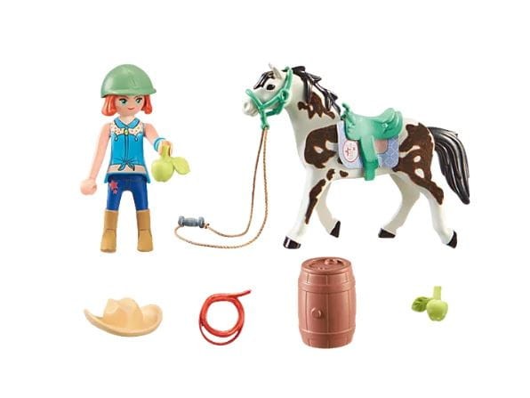 Playmobil Horses of Waterfall 71358 Ellie i Sawdust ćwiczące western riding