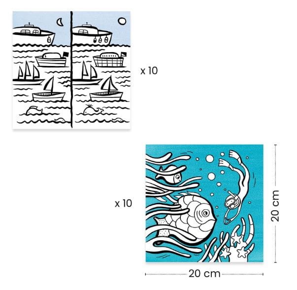 DJECO - Kolorowanki z grami - Ocean - 00051