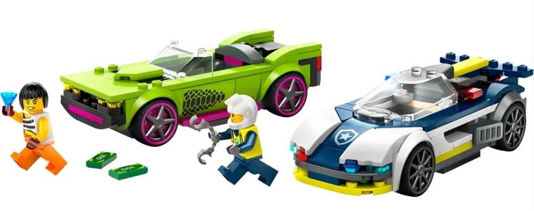 LEGO City 60415 Pościg radiowozu za muscle carem