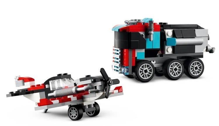 LEGO Creator 31146 Ciężarówka z platformą i helikopterem