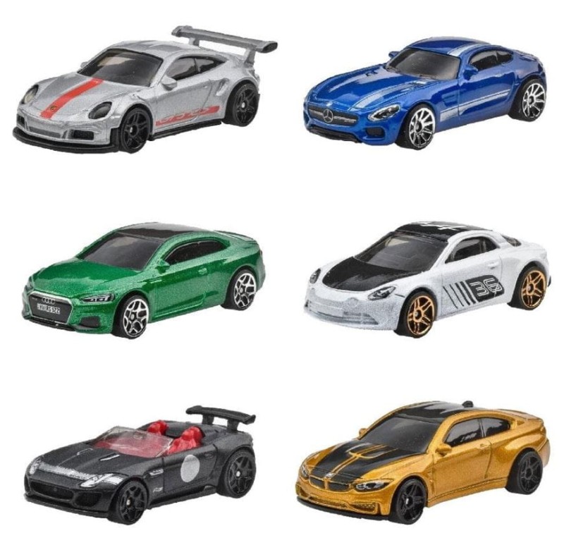 Hot Wheels - Zestaw 6 samochodzików Premium - HGM12