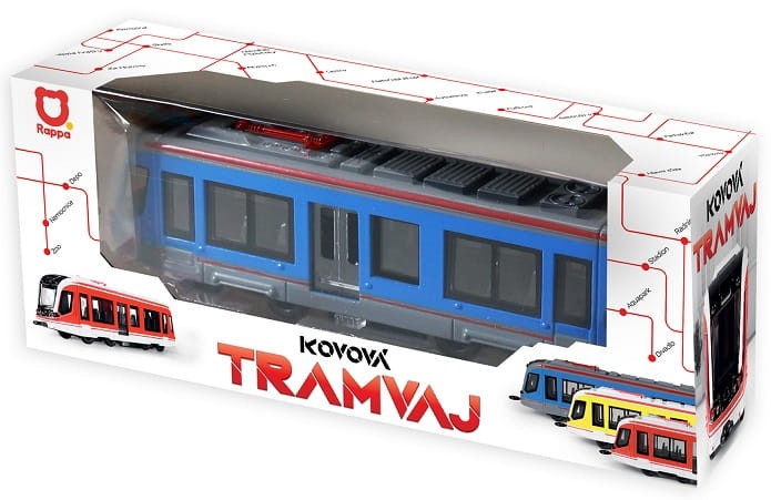 Rappa 235595 Niebieski tramwaj 20 cm