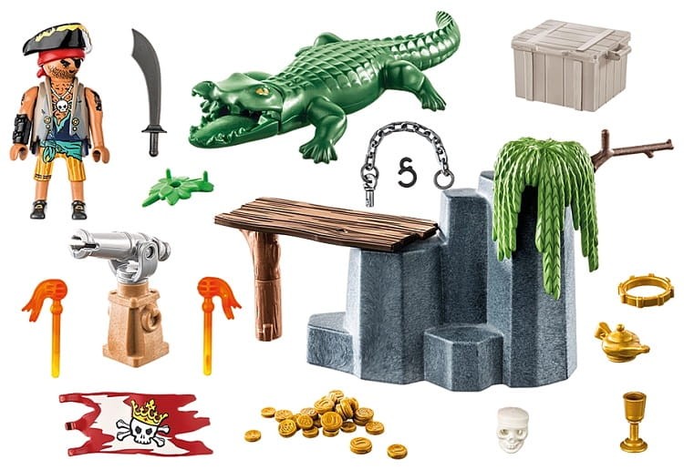 Playmobil Piraci 71473 Pirat z aligatorem