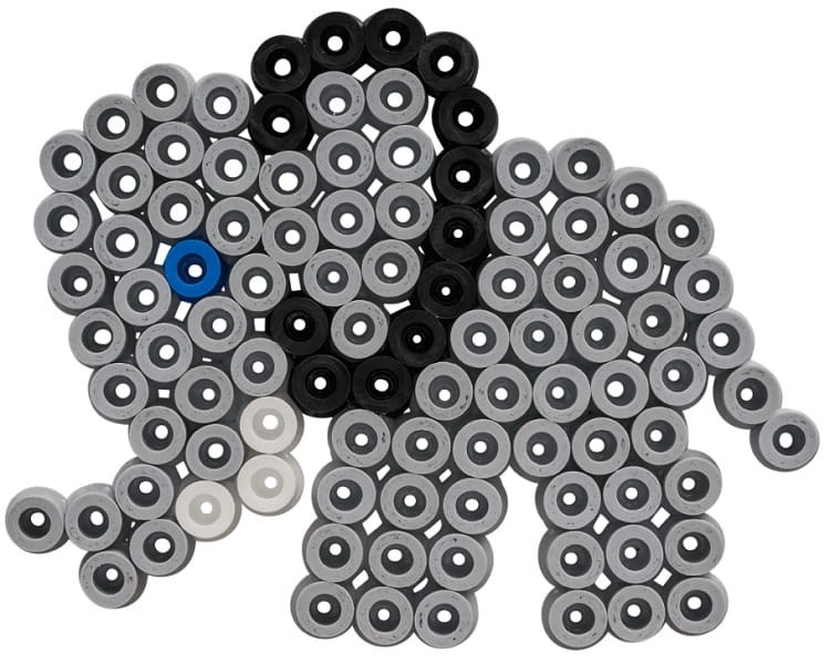 HAMA MAXI 8753 Koraliki do prasowania w pudełku 600 – Słoń