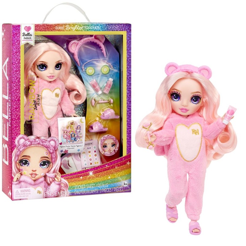 Rainbow High – Lalka Bella Parker PJ Party + akcesoria 03675