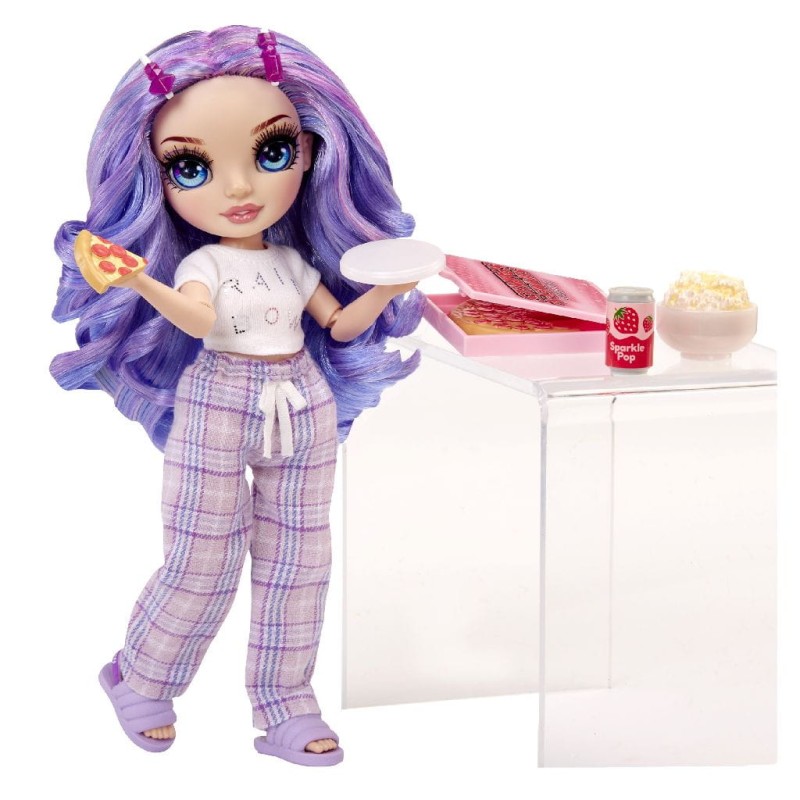 Rainbow High – Lalka Violet Willow PJ Party + akcesoria 03705