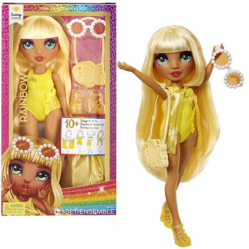 Rainbow High – Lalka Sunny Madison Swim and Style + akcesoria 07284