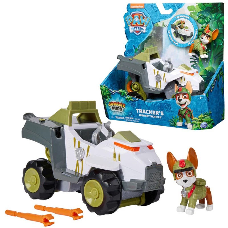 Psi Patrol - Jungle Pups - Transformujący pojazd Tracker + figurka 90631